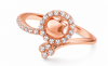 Orisil Jewels 925 Sterling Silver Adjustable Ring for Women | CZ Sparkling Design | BIS Hallmarked | Silver & Rose Gold Colour | Gift for Women and Girls