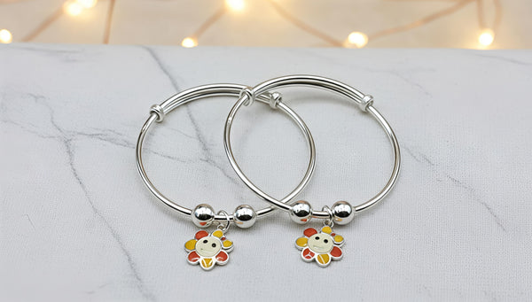 92.5 Sterling Silver Adjustable Baby Kada