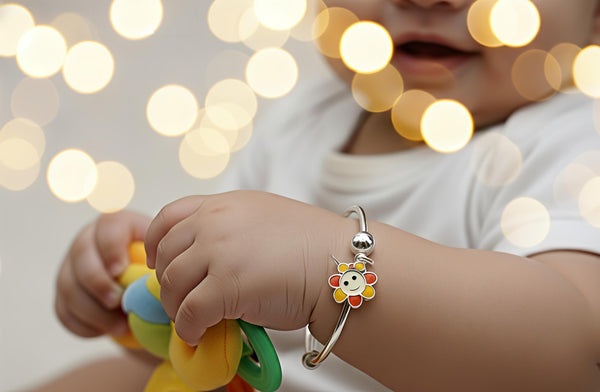 92.5 Sterling Silver Adjustable Baby Kada