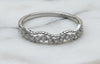 Exquisite 925 Sterling Silver Chevron Lace Ring