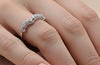 Exquisite 925 Sterling Silver Chevron Lace Ring