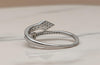 Contemporary Geometric Pavé 92.5 Sterling Silver Adjustable Rings