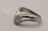 Elegant V-Shaped Crown Sterling Silver Ring