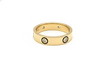 Orisil Contemporary Gold-Finished Crystal Band