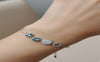 The Azure Horizon: 925 Sterling Silver Signature Bracelet
