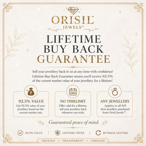 Orisil Jewels 925 Sterling Silver Adjustable Ring for Women | CZ Sparkling Design | BIS Hallmarked | Silver & Rose Gold Colour | Gift for Women and Girls