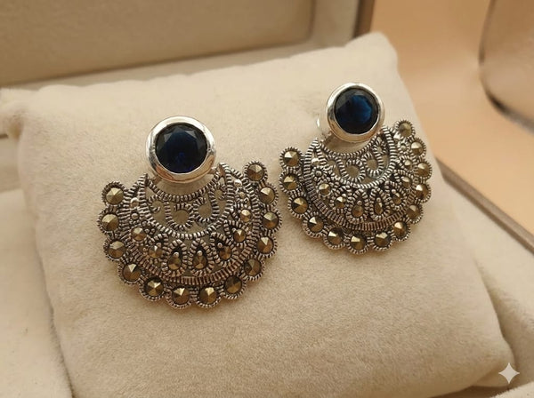 Blue Sapphire Earring