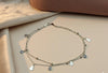 Exquisite 92.5 Sterling Silver Evil Eye Charms Anklet πβ¨