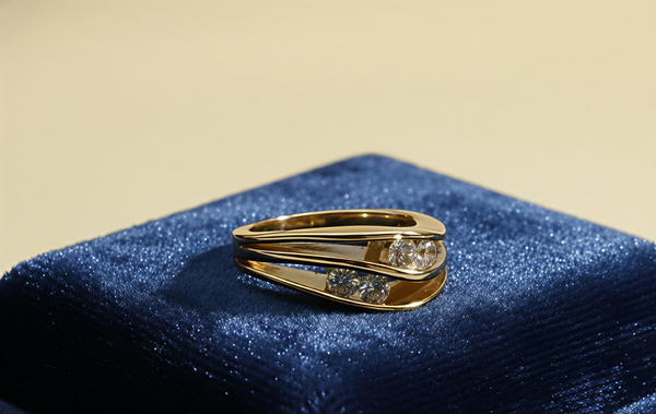 Elegant Wave Triple-Band Silver Ring