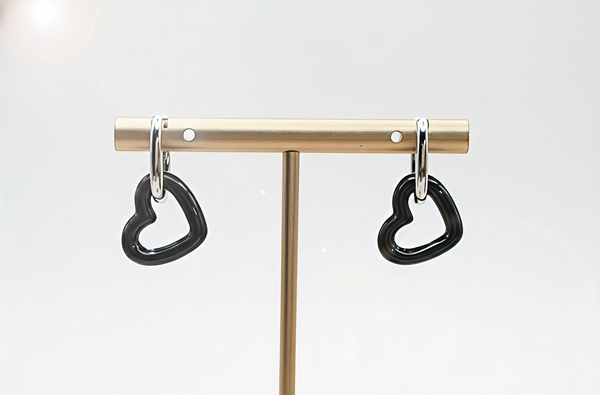 Contemporary Dual-Tone Silver Circular Hoops