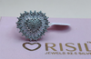 Orisil Jewels Heart-in-Bloom Statement Ring – 92.5 Sterling Silver