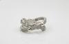 Elegant Sterling Silver Criss-Cross Ring