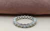 Orisil Jewels Pastel Multi-Stone Eternity Ring – 92.5 Sterling Silver