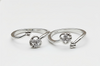 Elegant Sparkling Adjustable Toe Rings (Bichhiya)