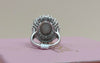 Orisil Jewels Majestic Floral Bloom Statement Ring – 92.5 Sterling Silver.