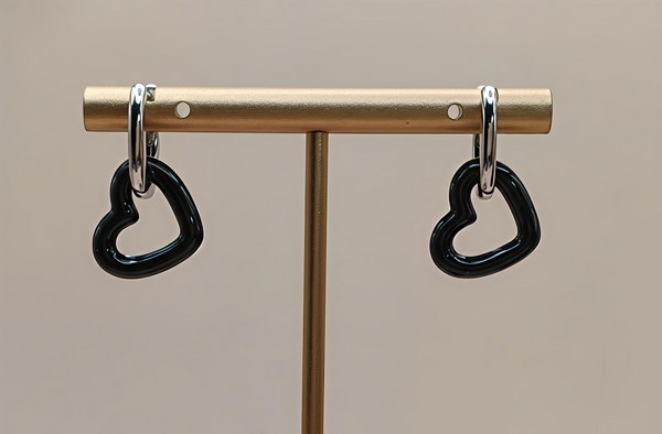 Contemporary Dual-Tone Silver Circular Hoops