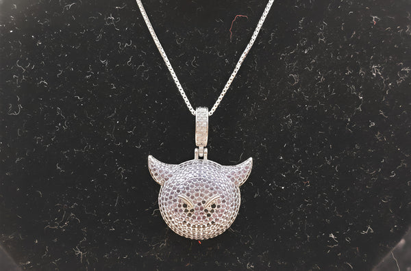 Sparkling Devil Pendant Necklace