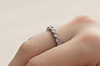Orisil Jewels Pastel Multi-Stone Eternity Ring – 92.5 Sterling Silver