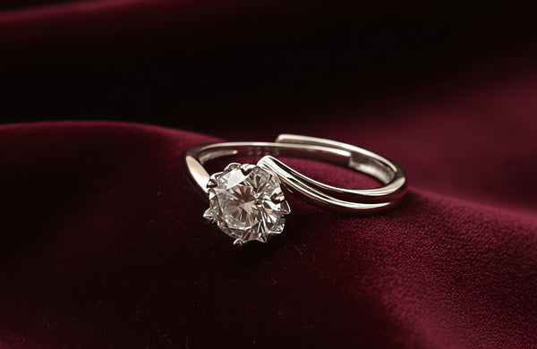 Elegant Adjustable Solitaire Ring