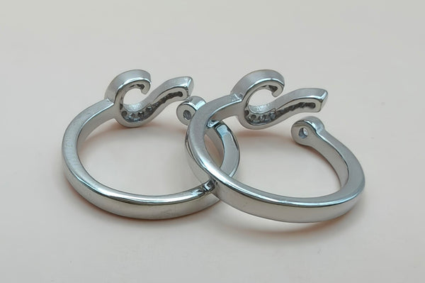 Elegant Heart 92.5 Silver Toe Rings