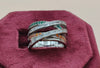Orisil Jewels: Elegant Multilayer Colorful Fusion Ring Made with Pure 92.5 Silver