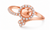 Orisil Jewels 925 Sterling Silver Adjustable Ring for Women | CZ Sparkling Design | BIS Hallmarked | Silver & Rose Gold Colour | Gift for Women and Girls