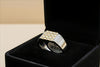 92.5 Sterling Silver Geometric Gents Ring...