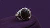 92.5 Sterling Silver Bold Onyx Statement Gents Ring.