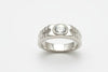 92.5 Sterling Silver Modern Solitaire Gents Ring.
