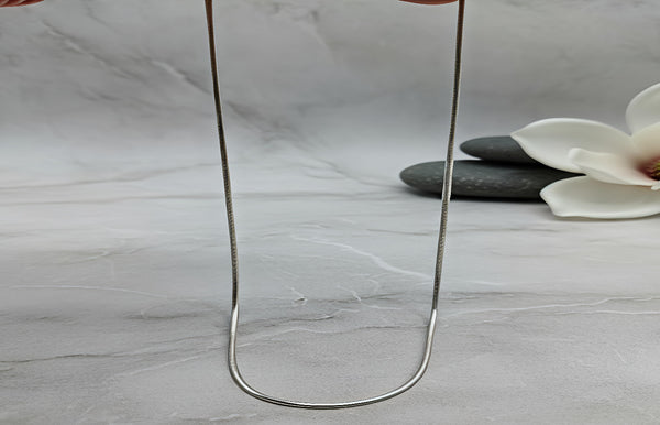 92.5 Sterling Silver Sleek Snake Chain.