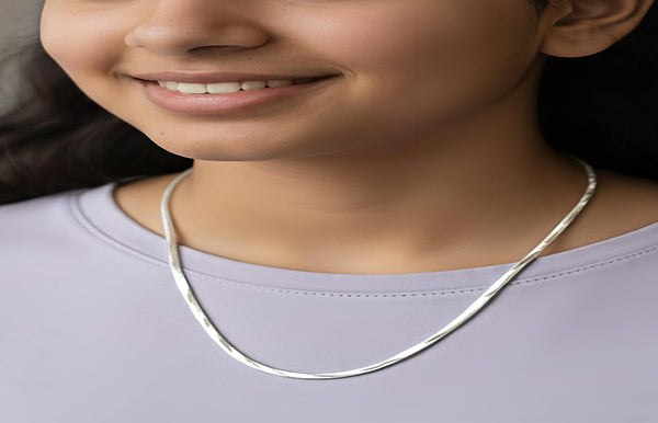 92.5 Sterling Silver Sleek Snake Chain