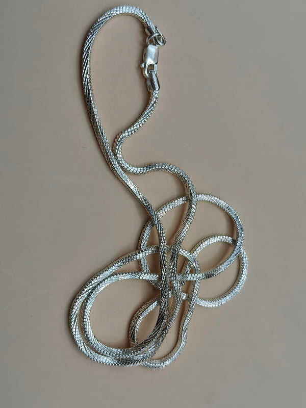 92.5 Sterling Silver Sleek Snake Chain