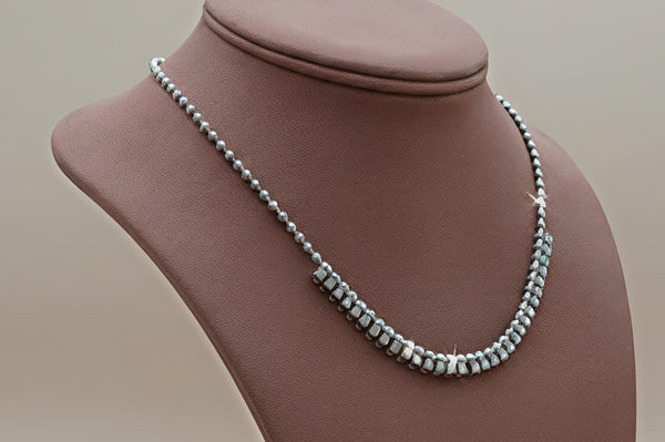 92.5 Sterling Silver Crystal Fancy Chain