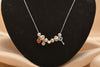 92.5 Sterling Silver Multi-Charm Playful Fancy Chain
