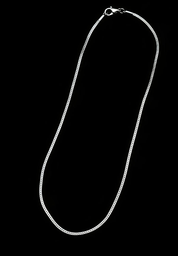 92.5 Sterling Silver Elegant Woven Ladies Chain