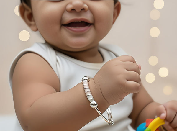 92.5 Sterling Silver Adjustable Baby Kada.