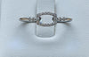 Exquisite Geometric Link Statement 92.5 Sterling Silver Ring