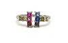 Orisil Multi-Gemstone Sterling Silver Ring