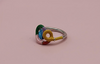 Vibrant Enamel Knot Ring