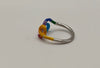 Vibrant Enamel Knot Ring
