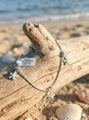 Plumeria Charm Anklet