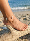 Plumeria Charm Anklet