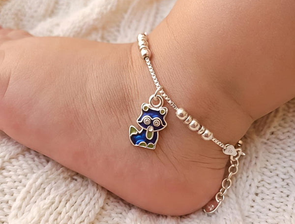 Baby Anklet(Cool Cat 😺 Charm)