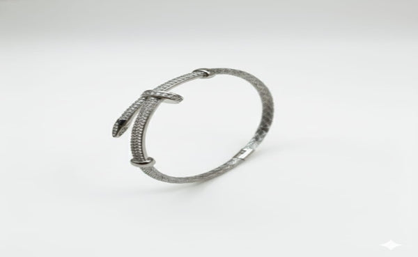 Iconic 925 Sterling Silver Nail Bracelet