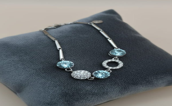 The Azure Horizon: 925 Sterling Silver Signature Bracelet