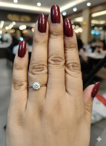 Orisil Jewels: Classic Solitaire Sparkle Ring Crafted with Pure 92.5 Sterling Silver