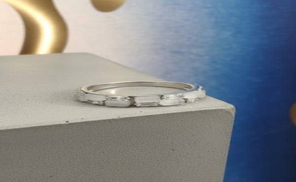 Orisil Jewels: Elegant Geometric Mosaic Ring Crafted in 92.5 Silver