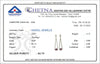 Certificate of Quality and Authenticity for earrings from Chetna Assaying and Hallmarking Centre