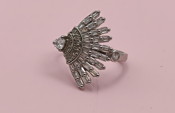 Stealing Silver Sunburst ring