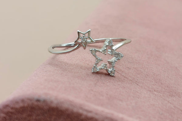 Orisil Jewels: Minimalist Sunburst Adjustable Ring.